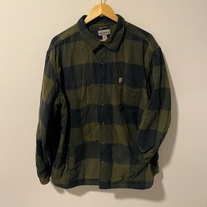 🌲 Carhartt Fleece Flannel Button Down